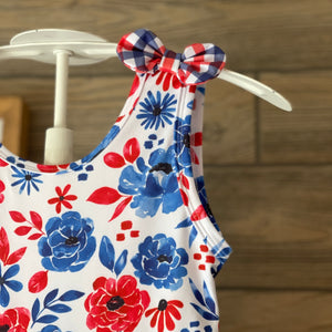 Sweet Country RWB Floral Twirl Dress Dress Just For Littles™ 
