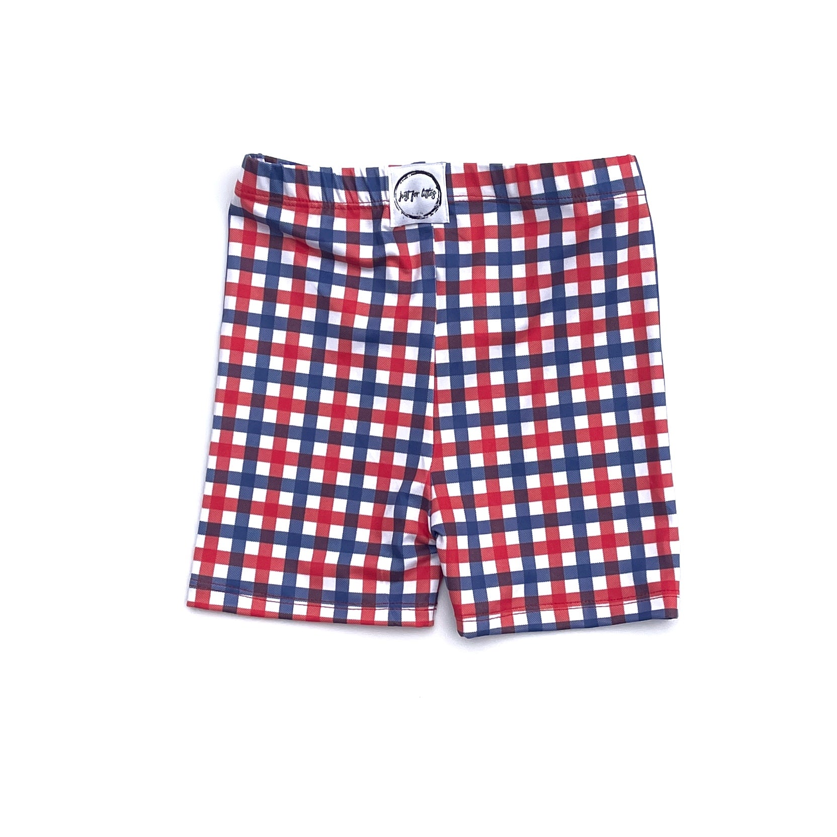 USA Plaid Kick Shorts Bottoms Just For Littles™ 