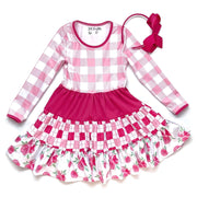Rose’s and Plaid Tier Dress