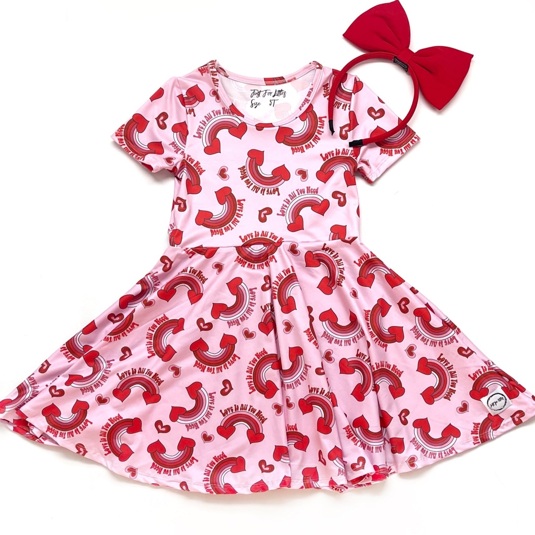 #Valentine "Love is all you need" Dress Just For Littles™ 