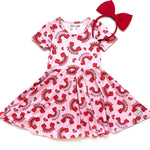 Load image into Gallery viewer, #Valentine &quot;Love is all you need&quot; Dress Just For Littles™ 
