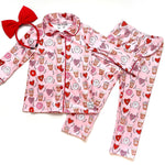 Load image into Gallery viewer, #Valentine Pajama Set Pajamas Just For Littles™ 

