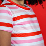 Load image into Gallery viewer, Valentine Stripped T-Shirt Baby &amp; Toddler Tops Just For Littles™ 
