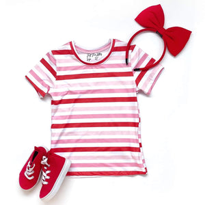 #Valentine Stripped T-Shirt Just For Littles™ 