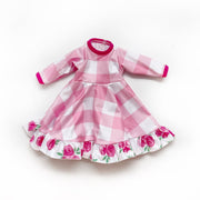 Pink Plaid Dolly Dress
