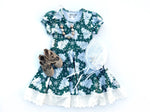 Load image into Gallery viewer, #Vintage Evergreens Twirl Dress Dress Just For Littles™ 
