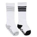 Load image into Gallery viewer, White with Gray and Black Stripes Tube Socks accessories juDanzy 
