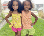 Load image into Gallery viewer, Yellow Floral Tank Top Shirt Just For Littles™ 
