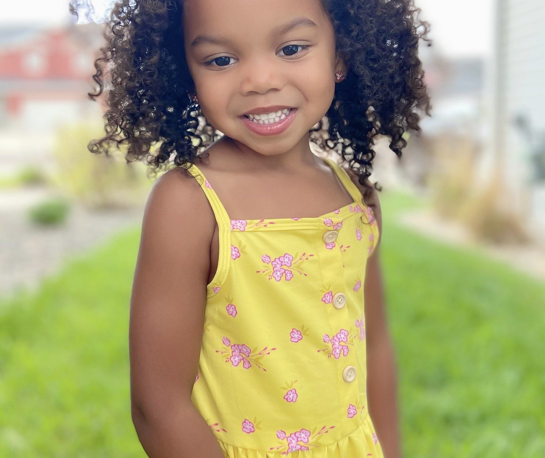 Yellow Floral Tank Top Shirt Just For Littles™ 