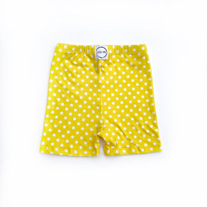 Yellow Polka Dot Kick Shorts Bottoms Just For Littles™ 