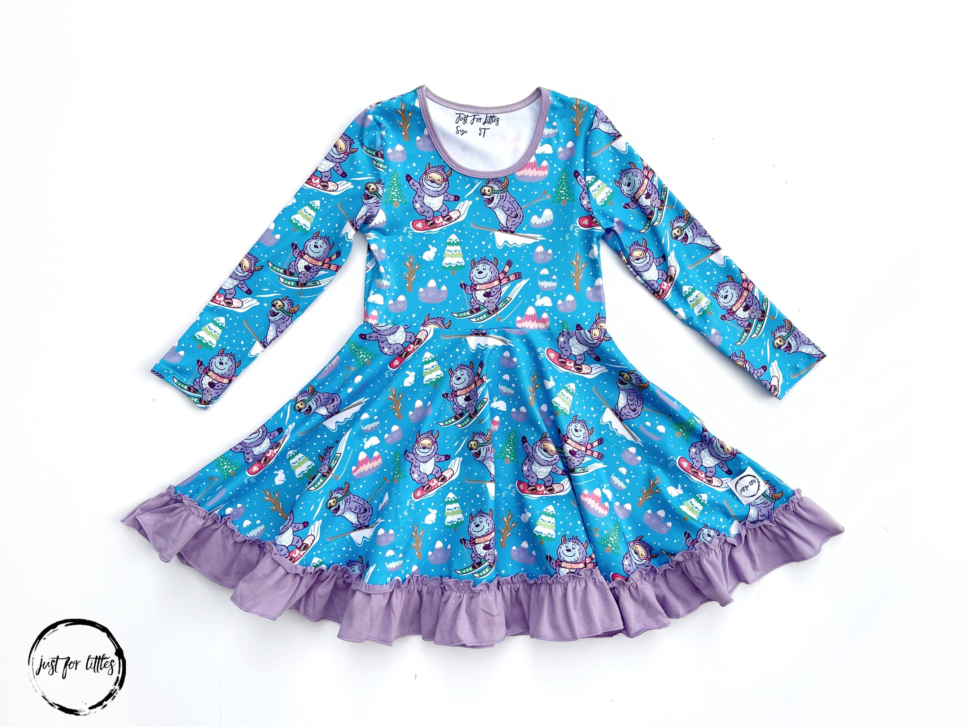 #Yeti Twirl Dress Dress Just For Littles™ 