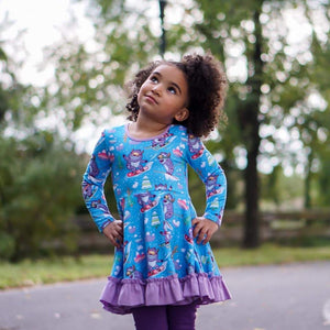 #Yeti Twirl Dress Dress Just For Littles™ 